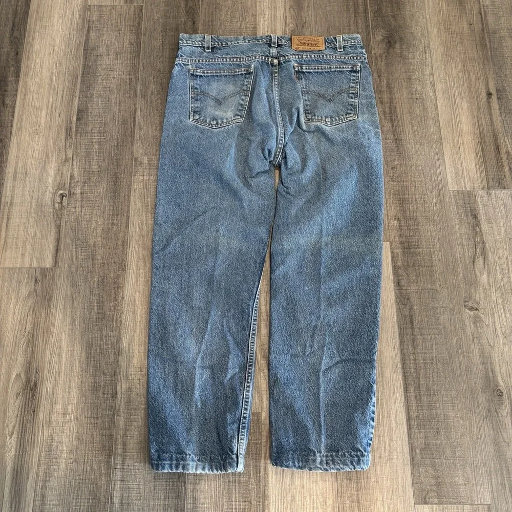 Vintage Levi's 505 Orange Tab Regular Fit 38x32 Measures (36x28) Light Fade Wash